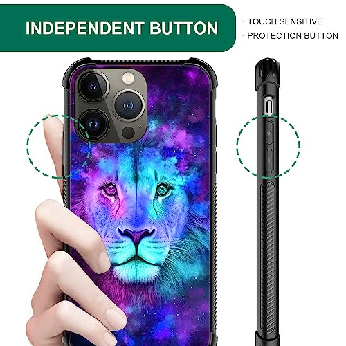 CARLOCA Compatible with iPhone 14 Plus Case,Blue Lion Graphic Design Shockproof Anti-Scratch Drop Protection Case for iPhone 14 Plus - image 2