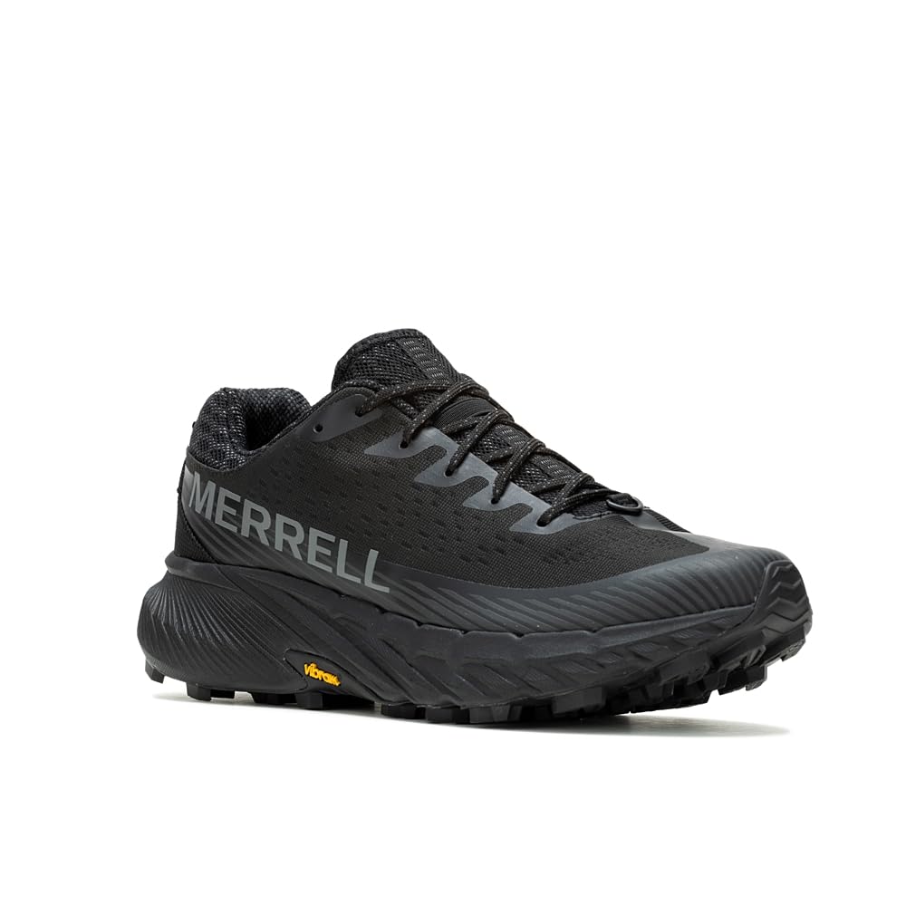 Merrell Men's Trail Running Sneaker, Black/Black, 8.5
