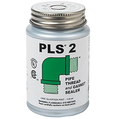 Gasoila Premium Pipe Thread & Gasket Sealer, Lead-Free Non-Hardening Paste, Safe for Iron, Stainless Steel, Plastics,100 to 600F, 14 Pint with Brush, for Industrial & High-Pressure Applications