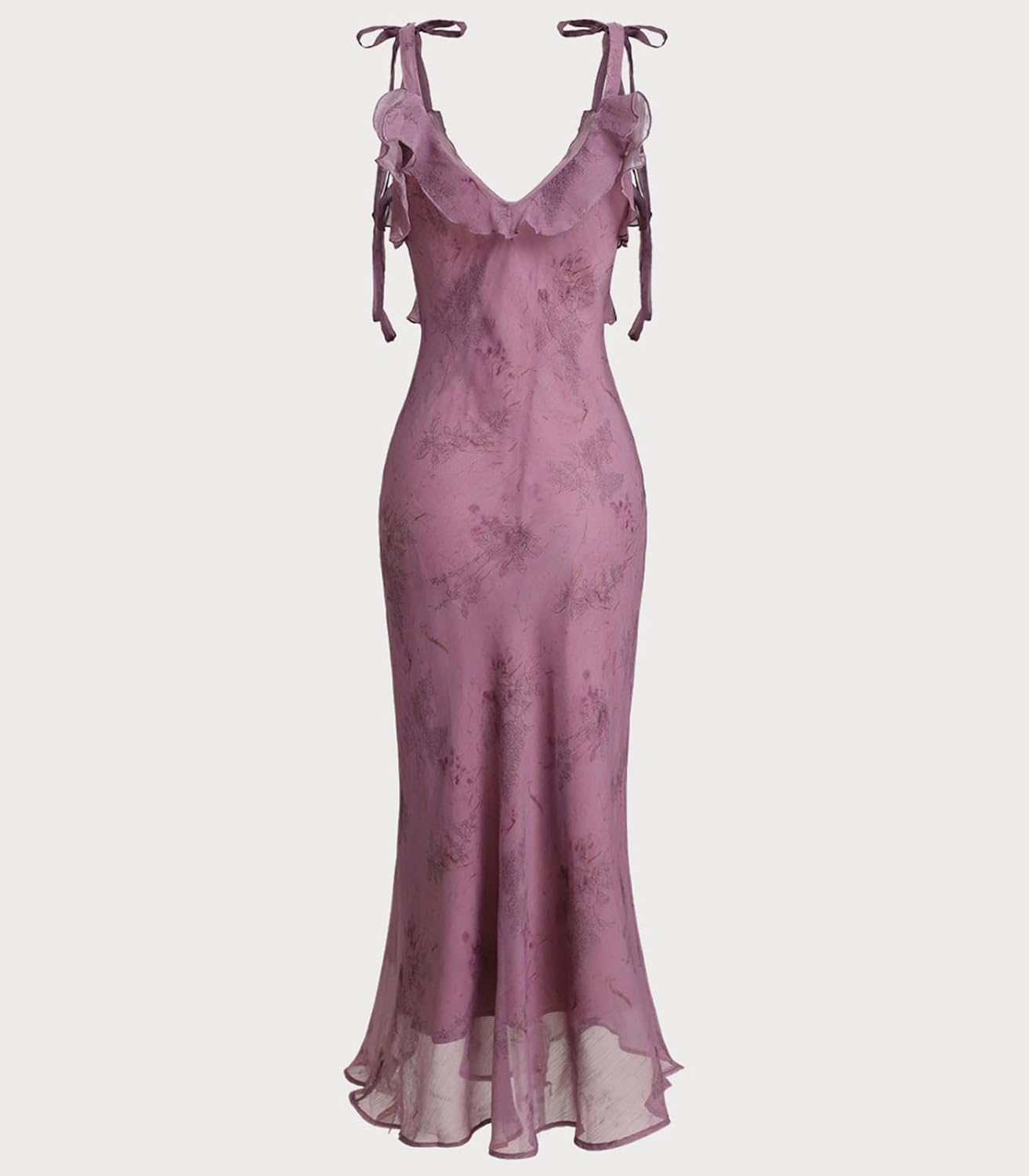 RIHOAS Boho Midi Floral Dress - Elegant Flowy Sundress | Formal-Inspired Outfit for Wedding Guest | Spring Summer Party Dress