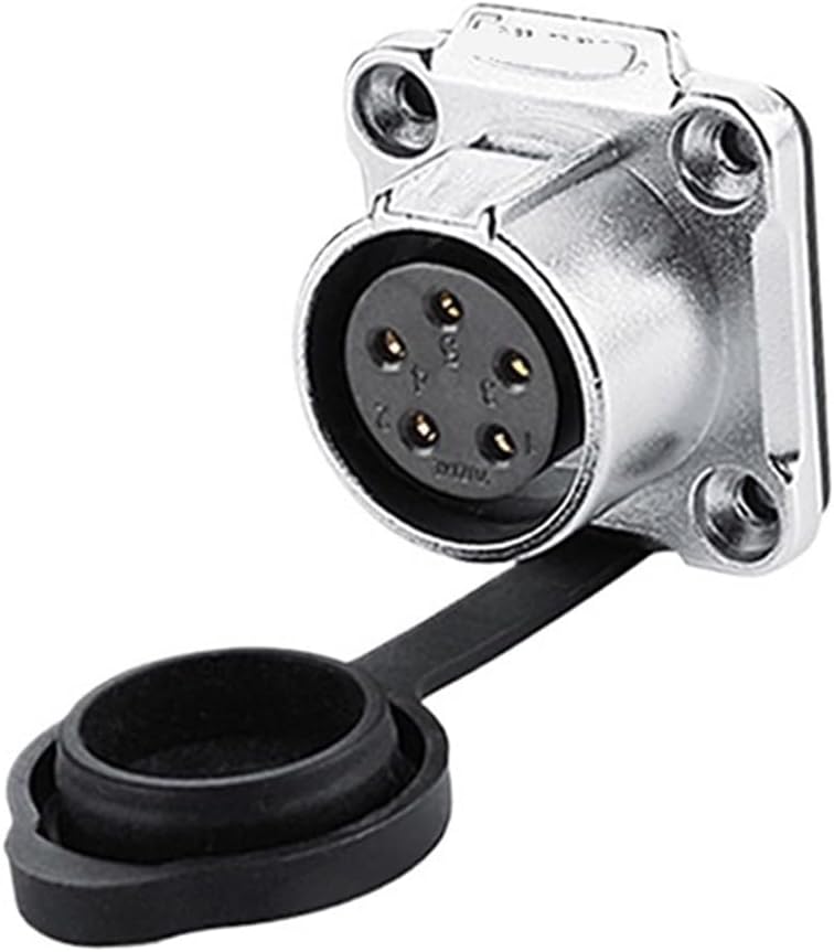 LP-20 Industrial Aviation Socket 5-core 10A Power Signal Connector(Flange formal wear)