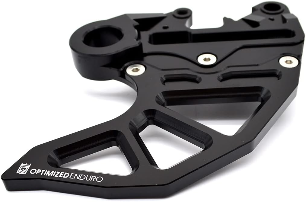 Optimized Enduro Rear Rotor Guard with Caliper Carrier for KTM/Husqvarna/GasGas (Black)