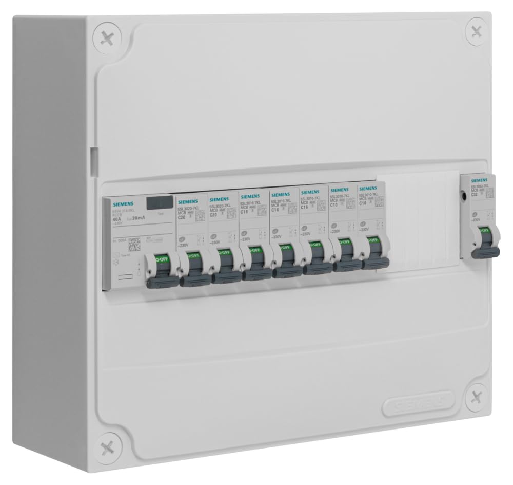 SIEMENS - Tableau 1 Rangée Pré-Équipé Monophasé - 1 Inter Diff 40A