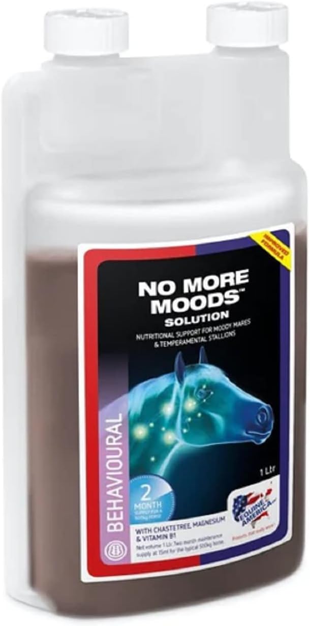 Equine America No More Moods Horse Mares & Geldings Hormone Balance Liquid Solution Supplement