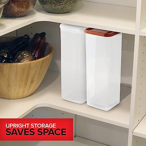 Bread Container (2 Pack) Bread Loaf Keeper, Fresh Bread Storage Container, Clear Bread Saver, Bread Holder - Bread Bin for Bun, Bagel, and Bread Loaf, Plastic Bread Box (White & Brown) Stock Your Home by Stock Your Home - Used condition - Image 6