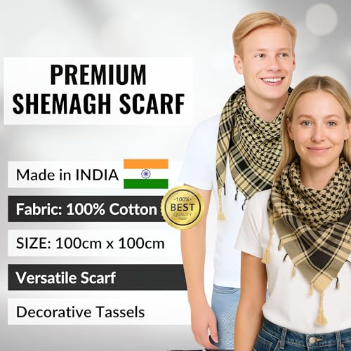 Image of Desert Shemagh Scarf - Stylish & Versatile Fashion Scarf for Men & Women