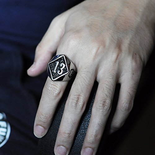Image of Genuine Stainless Steel Ring Jewelry for Men Fashion Punk Biker Skull Rings