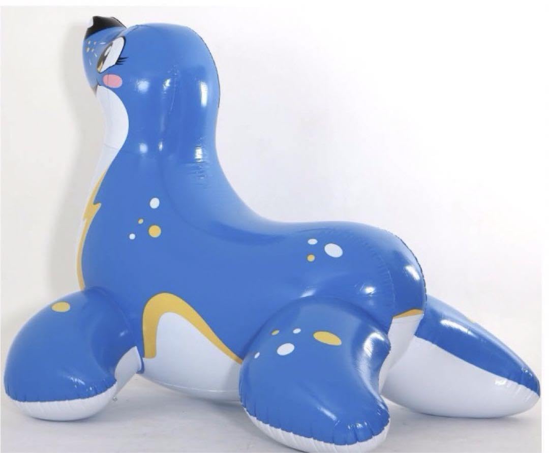アザラシ　ブルー　ツヤあり　フロート　空気ビニール風船　浮き輪　レア　希少 Amazon | 巨大アザラシ ブルー ツヤあり フロート 空気ビニール