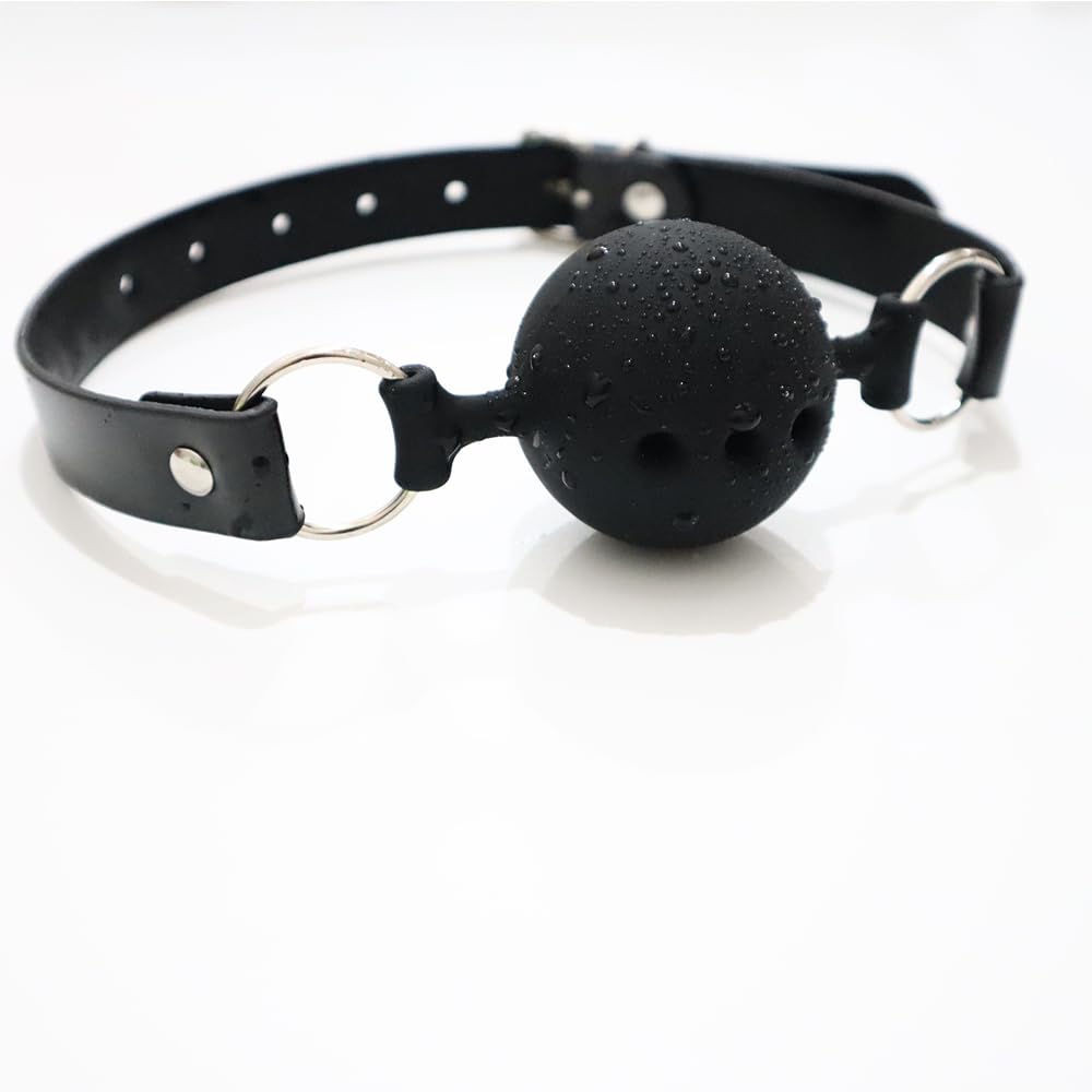 Kit de Bondage en Cuir Noir et Rouge, 10 Pièces, Accessoires avec Chaînes