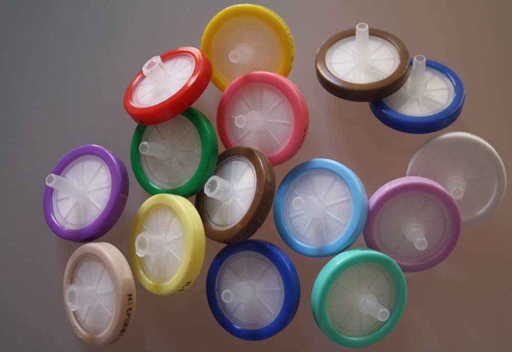 J.G. Finneran FGF2013PF Polystyrene Glass Fiber Mini-Tip Syringe Filter, 13 mm Diameter, 2.0 µm Pore Size, Grey (Pack of 500)