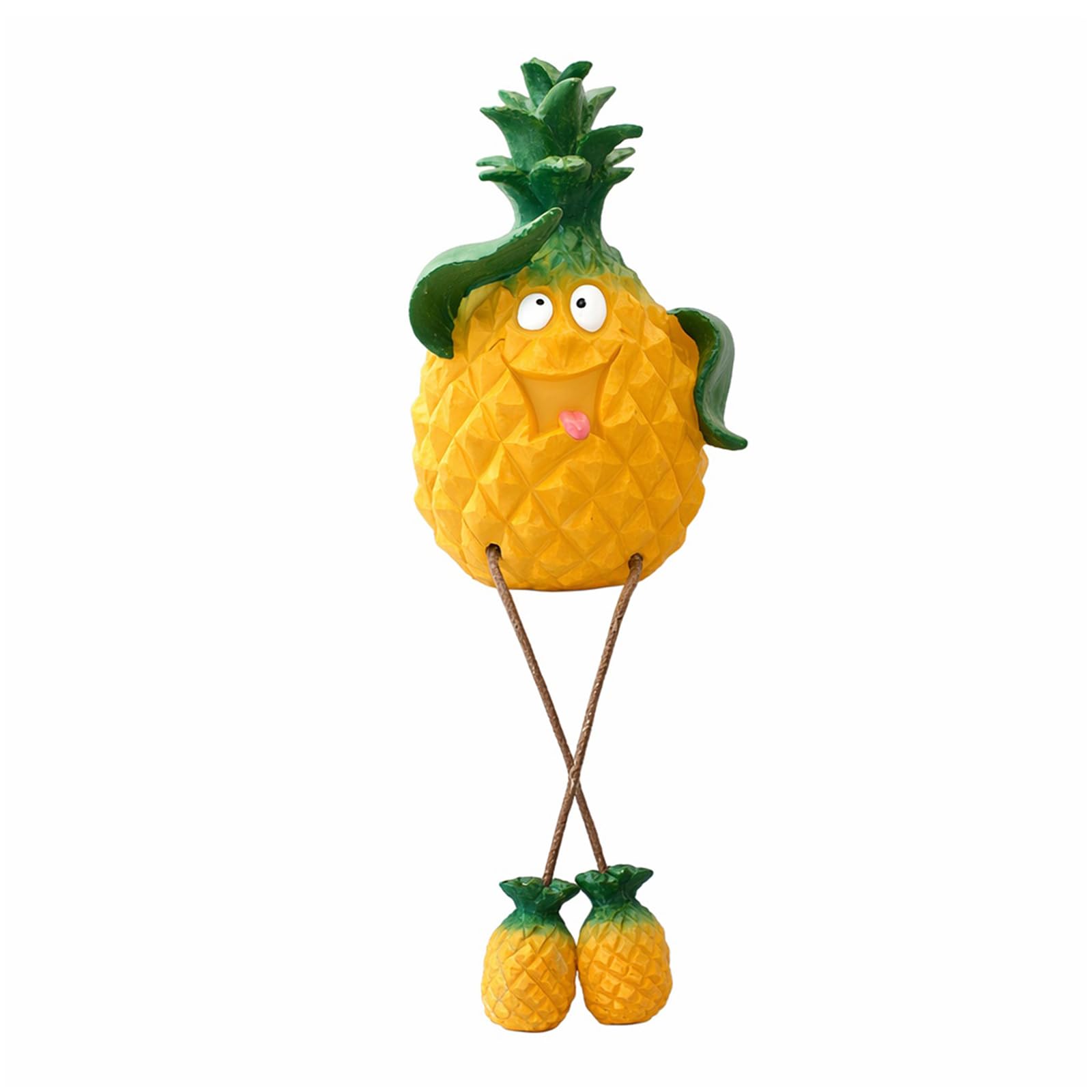 Fruit Resin Shelf Sitter Figurines with Flexible Dangling Legs Fruit