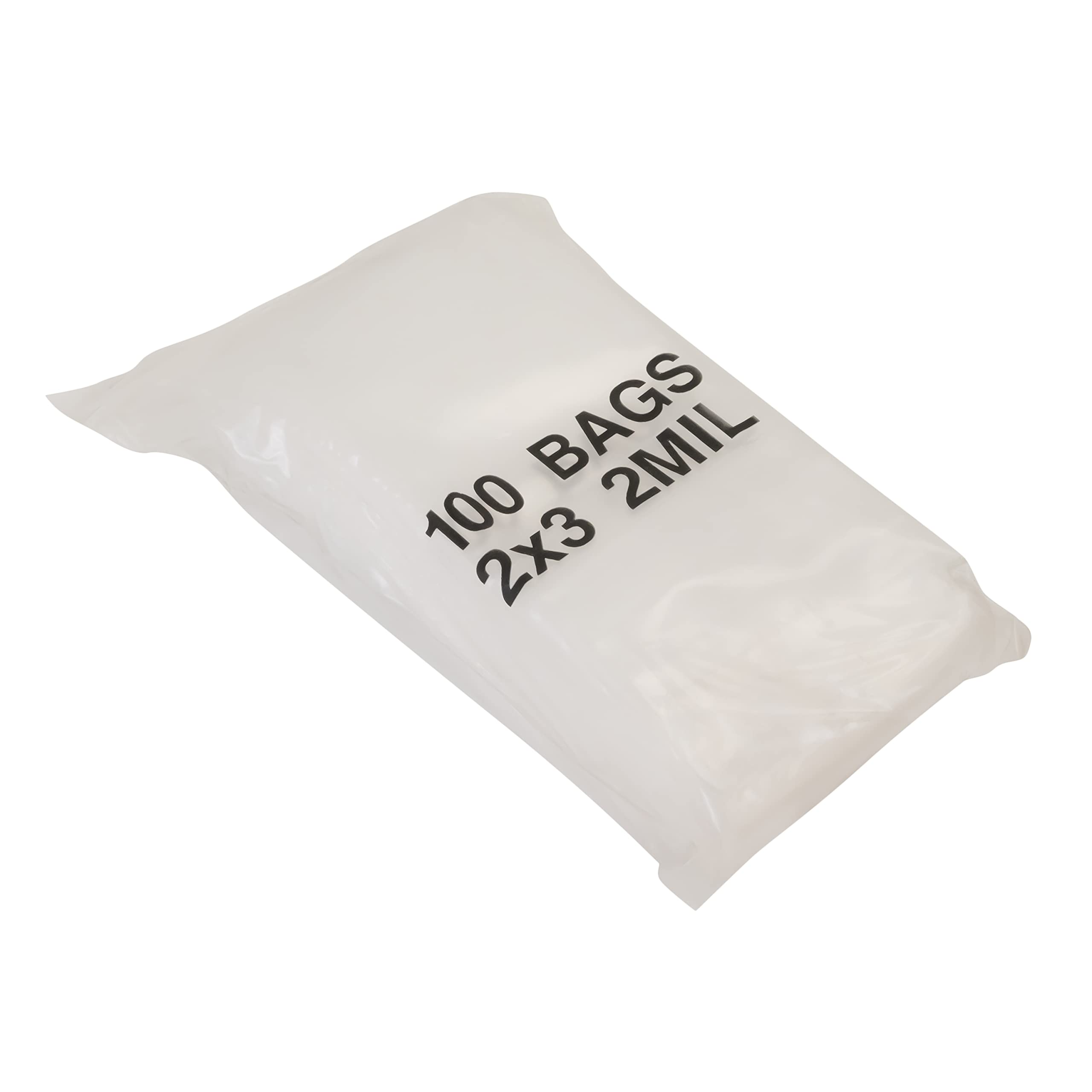 1000 Resealable Food-Safe Clear Plastic Bags - Sizes Include: 1-1/2" W x 1-1/2"H, 1-1/2" W x 2"H, 2" W x 2" H, 2" W x 3" H, 3" W x 4" H, 3" W x 5"H, 4