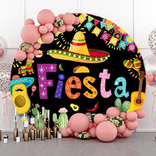 Fondo redondo Renaiss 7x7ft Disco Fiesta miniatura 2
