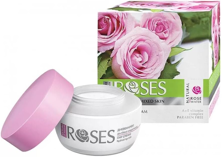 Roses Hydrating & Regenerating Day Cream- With Vitamin and Natural Rose Water - 30ml
