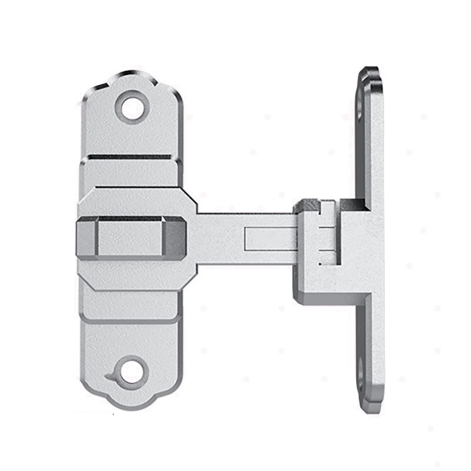 Cgjdfjhe Silver Long Door Lock， Slide Bolt Door Latch Vintage Buckle Stainless Steel Sliding Latches For Cabinet Doors Locks With Hardware(Silver Long)