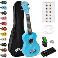 Durable aquila strings: Equipped with Aquila strings, known for their easy tuning and clear sound, this ukulele is suitable for both beginners and experienced players Easy tuning: Gear machine heads allow for precise and stable tuning, ensuring bette...