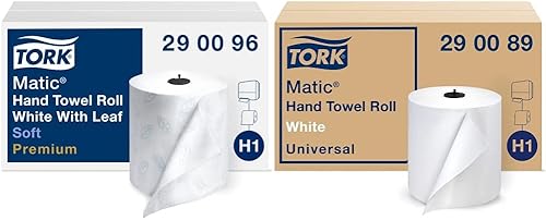 Miniatura 18 de Tork Matic - Rollo de toalla de mano suave color blanco H1, avanzado, de alta absorción, 6 rollos x 900 pies, 290095