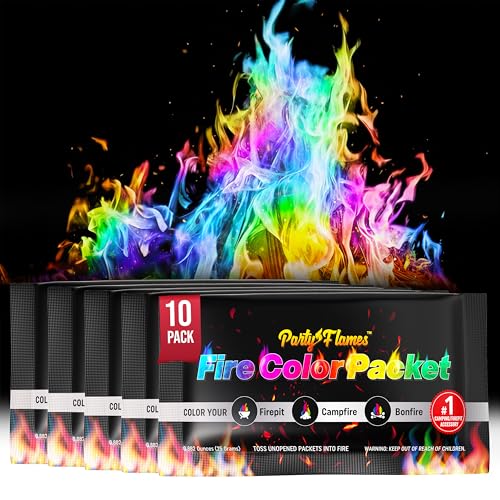 Magic Campfire Fire Color Changing Packets for Fire Pit (10...