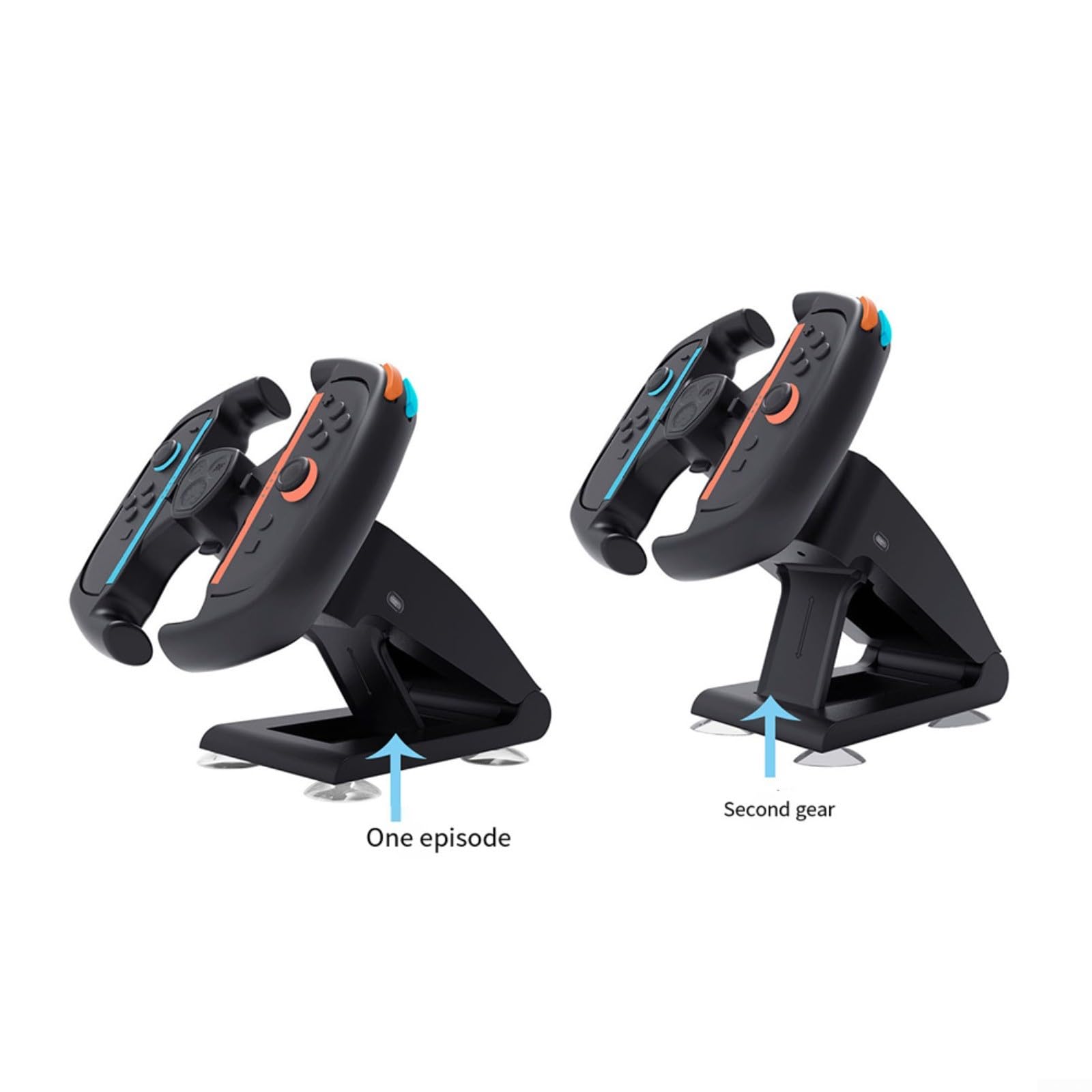 HEIBTENY Supporto per volante da corsa per Switch 2, base per volante ricaricabile, accessorio per volante da corsa