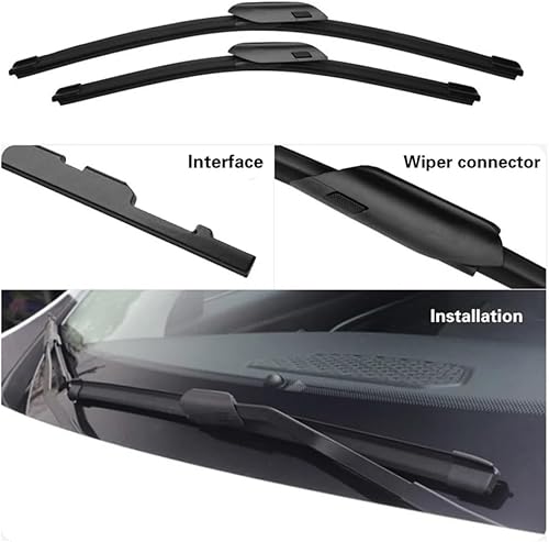 Miniatura 3 de Escobillas de limpiaparabrisas delantero compatible con BMW Serie 2 Gran Coupe F44 2020-2023, accesorios de ventana M235i 218i 220i (color frontal,