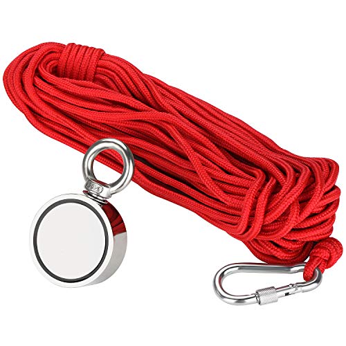 image for seedoo Fishing Magnet with Rope Glove Set, 660LB Pulling Force Super S