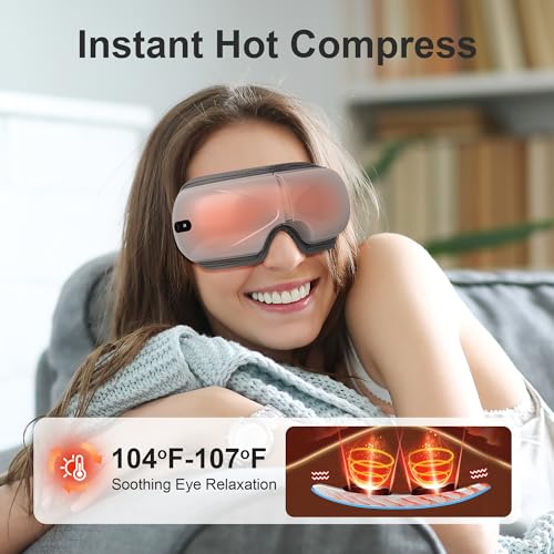 BOKOR Eye Massager with Heat and Compress, FSA/HSA Eligible Heated Mask Massager for Migraine, Eye Care Device for Deep Relax, Improve Sleep Quality, Ideal Gift for Birthday - Image 3