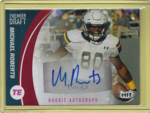 2017 SAGE HIT Premier Draft Autographs Red #A55 Michael Roberts - Rookie Year - Akron Zips