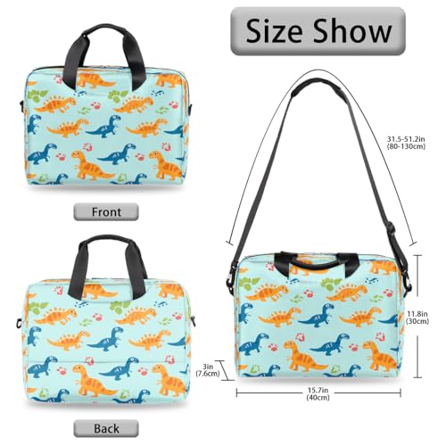 Maletín para laptop con diseño de dinosaurio 13-16 pulgadas miniatura 6