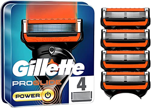 Cuchillas De Afeitar Gillette Gillette ProGlide Power Cuchillas de Recambio Para Maquinilla De Afeitar Para Hombre, Con 5 Hojas Antifricción Para Un...