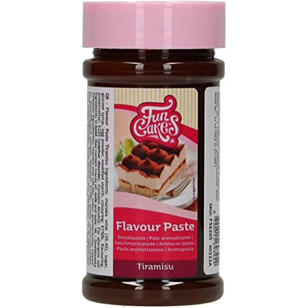 FunCakes Flavour Paste Tiramisu: Food flavourings, Great Taste, Perfect for Cake Decorating, Suitable for Batter and Fillings. 100 g.