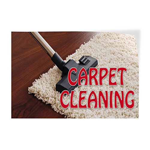 Decal Stickers 7x5in for Carpet Cleaning & Safety Sign