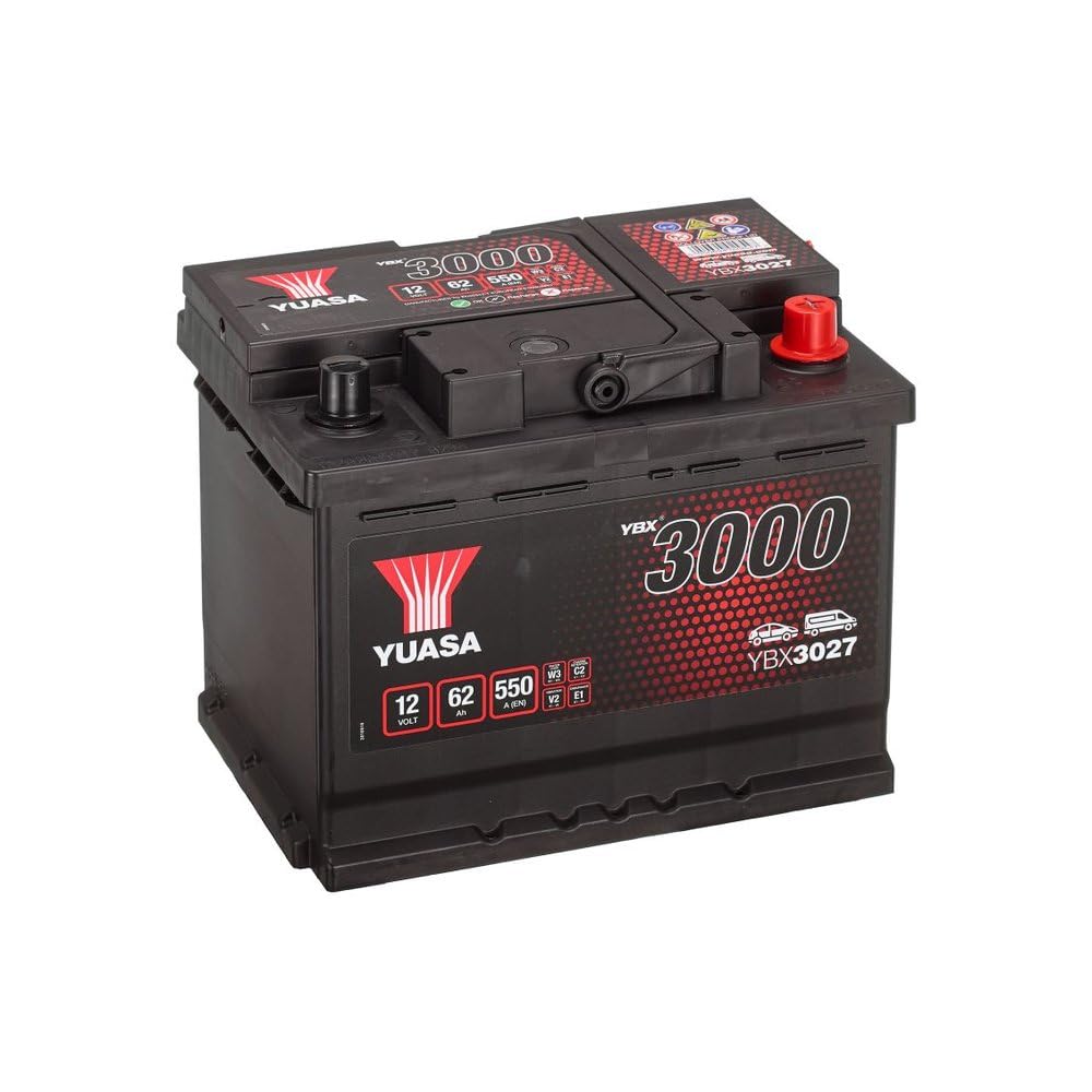 YUASA Batterie 62, Ah 550, A/​EN YBX3027 L 243mm B 175mm H 190mm