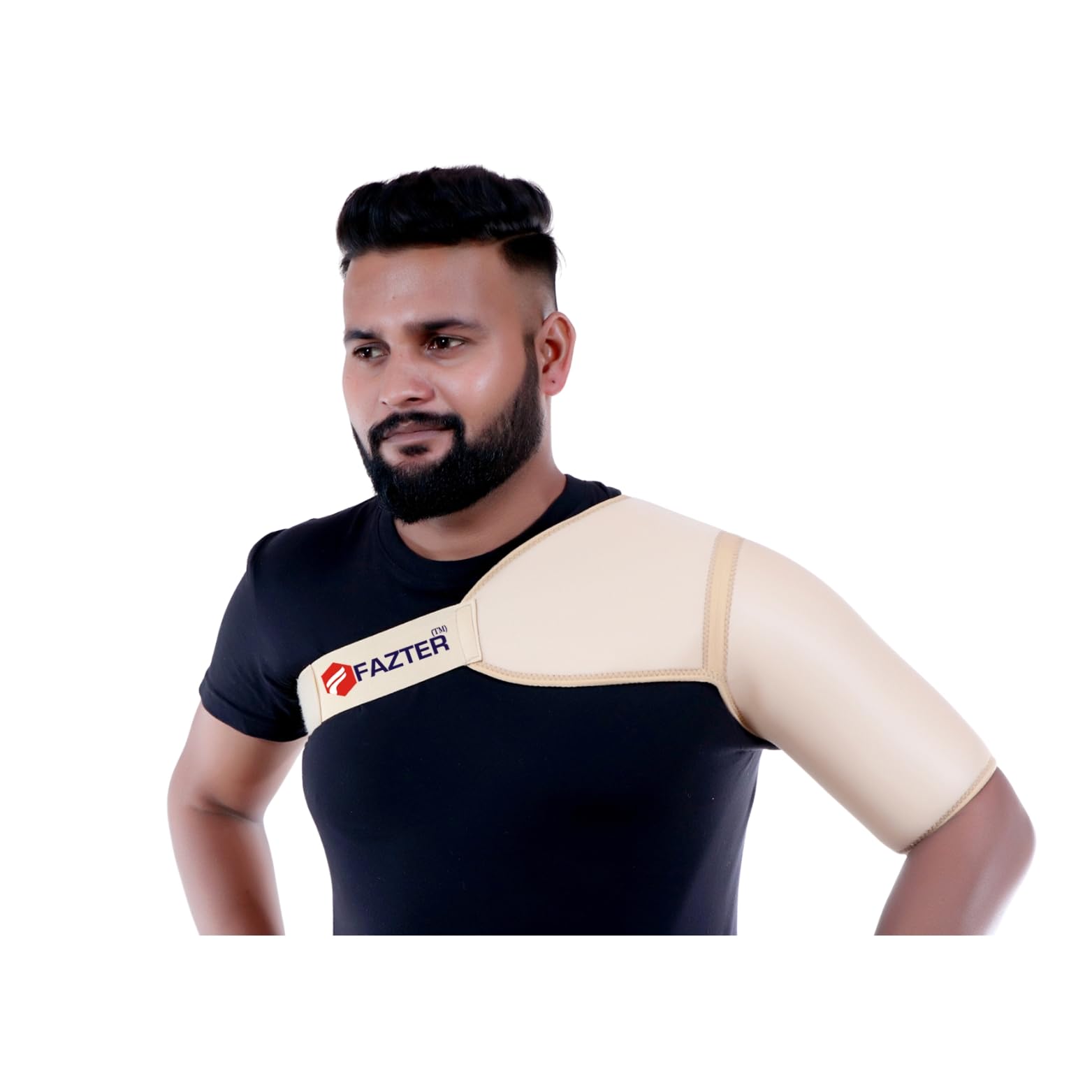 FAZTER Nylon Shoulder Support Belt For Men & Women Adjustable Stretch Dislocation, Joint Injuries, Pain Relief Belt, Pain Reliever Brace