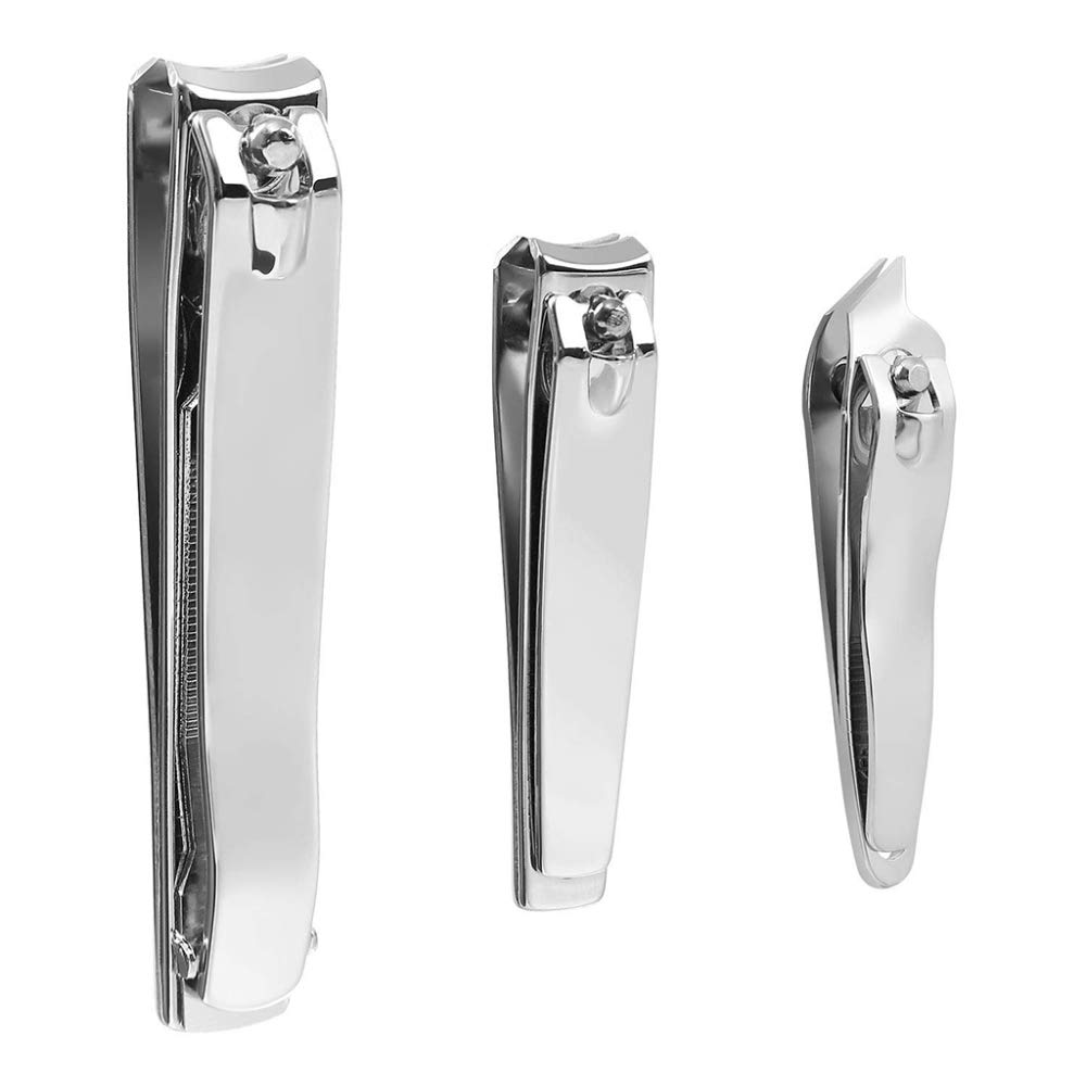 Zehennagelknipser Nagelknipser Nagelknipser, Nagelknipser-Set – 3er-Pack Premium-Edelstahl-Fingernagel-Zehennagelknipser mit scharfer Nagelfeile for Damen und Herren