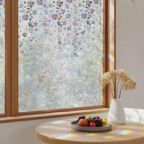 Película decorativa para ventana Purple Rainbow 17.7 x 78.7 pulg miniatura 4