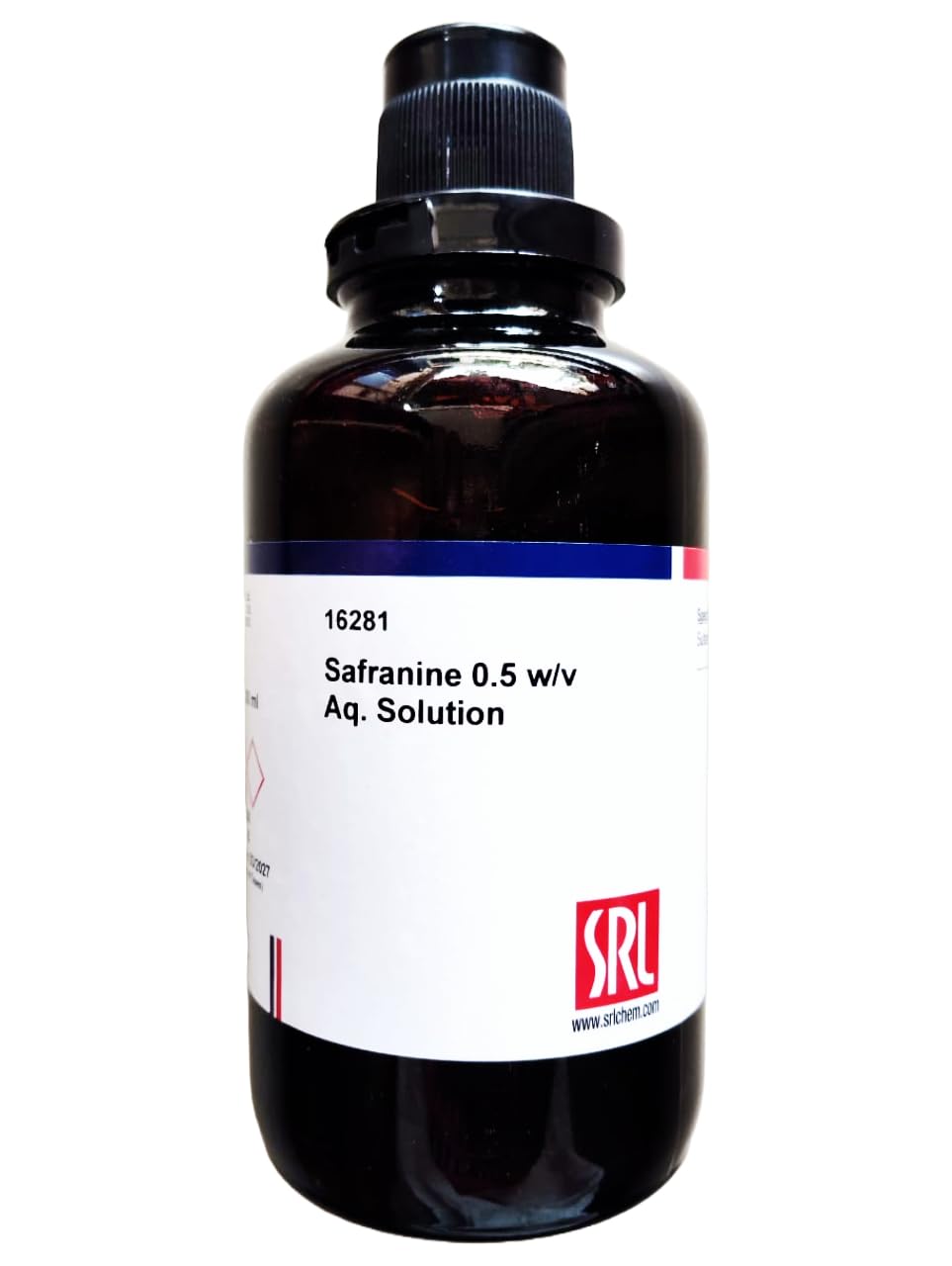 SRL Safranine 0.5 w/v Aqueous Solution,500ml, Laboratory Grade Microscopy Stain, Dark Red, 24 Months Shelf Life, Storage: Room temperature-image-4