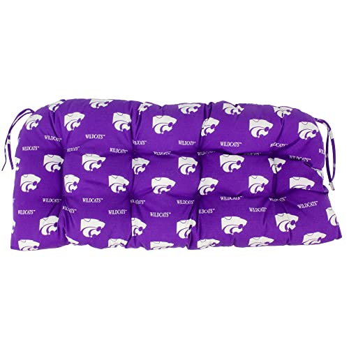 Image of College Covers Everything Comfy Kansas State Wildcats Indoor Outdoor Settee Loveseat Bench Cushions