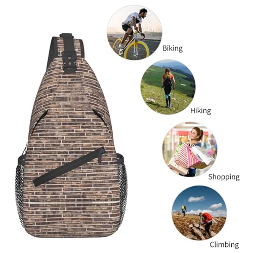 Mochila tipo bandolera MyPiky Brick Wall unisex miniatura 7