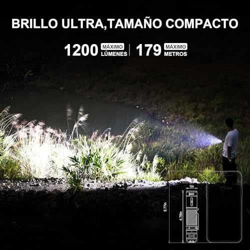 La Mejor comparativa de Linternas de alta potencia para camping favoritos de las personas. 18 Imagen adicional