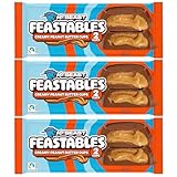 Feastables MrBeast Cups Beurre de Cacahuète Crémeux – Chocolat au Lait Fourré – Lot 3 x 40 g – 2 Cups par Pack – 120 g