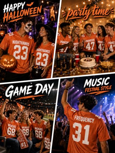 Image of Custom Replica Football Jersey with Name Number Logo