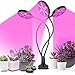 Lámpara de Plantas, 711light Lámpara de Crecimiento, 3 Cabezas Plantas Led Grow Light con 3 Modos de Lluminación, 5 Niveles Regulables para Jardinería, Rotación de 360°y Función de Temporizador