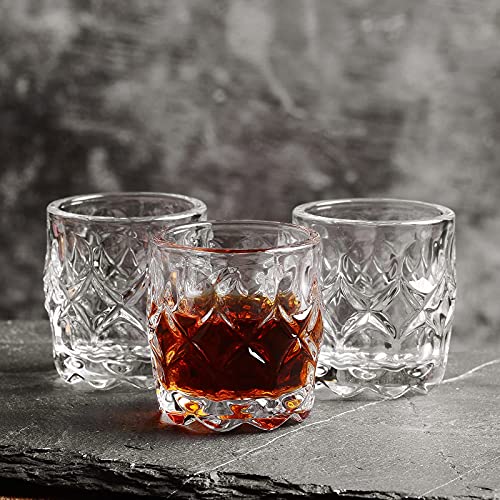 Shot Glasses, 2.4 Oz Mini Shot Glass Set Of 6/Cordial Glasses/Glasses Snifters/Cute Shot Glasses/Clear Shot Glasses/Sherry Glasses/Tasting Glasses/Heavy Base Shot Glasses #TOP3