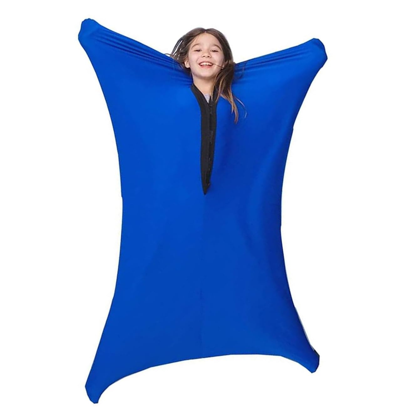 TRQQWEQQ Sensory Body Sock For Adult Sensory Socks Keep Nice Sleeping Comfortable Full-Body Wrap Stretchy Body Sox(Dark blue,S/Small)