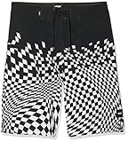  Vans Pixelated Boardshort Boys Short, Negro (Black Blk), X-Large (Talla del Fabricante: 30) para Niños