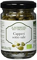 IL NUTRIMENTO Kapern in Meersalz – Handgeerntet und natürlich konserviert – Bio und vegan – 6er Pack (6 x 100 g)