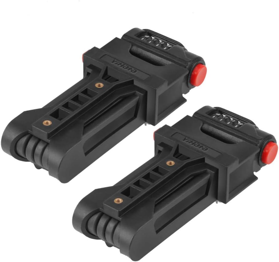 BIGLUFU Folding Bike Lock, Heavy Duty Alloy Steel Structure