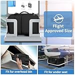 ZOMFELT Travel Backpack for Women Men, Carry on Backpack, TSA 15.6 inch Laptop Backpack Flight Approved, Personal Item Travel Bag Nurse Bag Casual Daypack for Weekender Business Trip, Black - Image 2