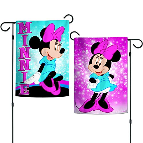 WinCraft Disney Character 12.5" x 18" 2-Sided Garden Flag (Minnie Mouse Sparkle), Multicolor by WinCraft - Used condition - US$7.37