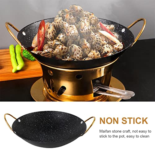 Wok multifuncional japonés antiadherente piedra Maifan 30cm miniatura 4